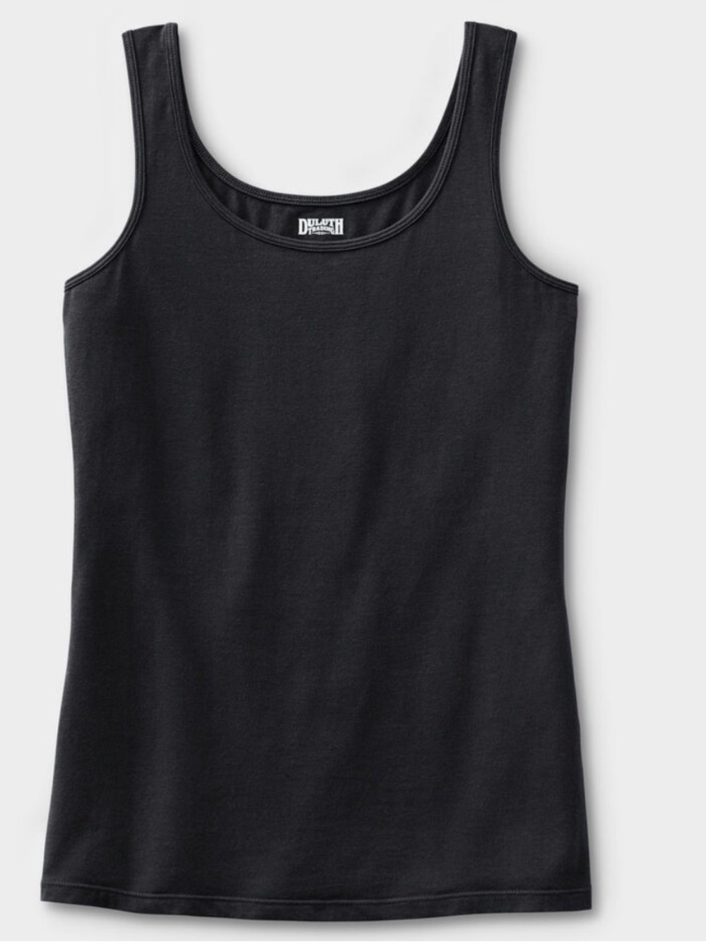 Duluth Trading Co Black Scoop Neck Tank